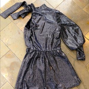 COPY - Black halo sequin mini dress